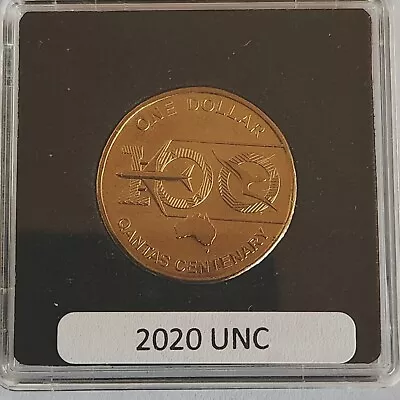 2020 Qantas Centenary Uncirculated 1-Dollar Coin In Lighthouse Quadrum Capsule • $14