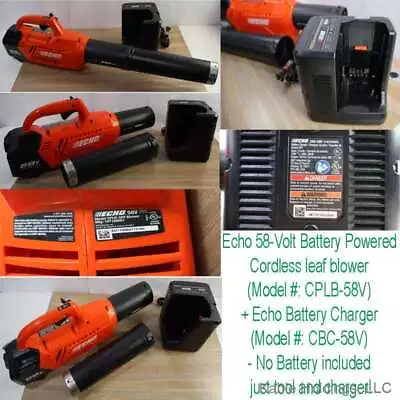 Echo 58-Volt Battery Power Cordless 550 CFM Leaf Blower CPLB-58V+Charger CBC-58V • $147.50