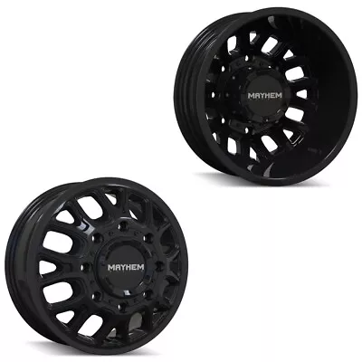 17x6.5 Mayhem 8107D Cogent Gloss Black GM/DODGE/FORD DUALLY Wheels 8x6.5 Set Of • $902.70