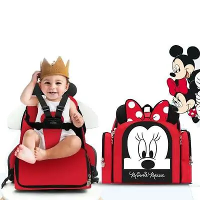 £62.39 • Buy Minnie & Mickey Mouse Diaper Bag High Chair - Large Designer Disney Diaper Bag