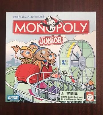 Monopoly Junior Board Game Amusement Park Edition Parker Brothers 2005 COMPLETE • $15.30
