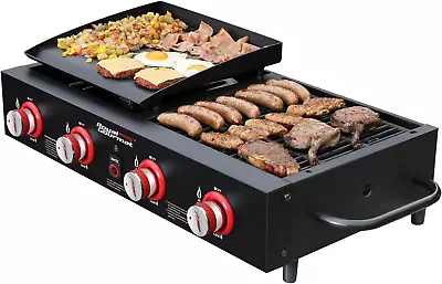 GD4002T Tailgater Tabletop Gas Grill Griddle 4-Burner Portable P • $227.99