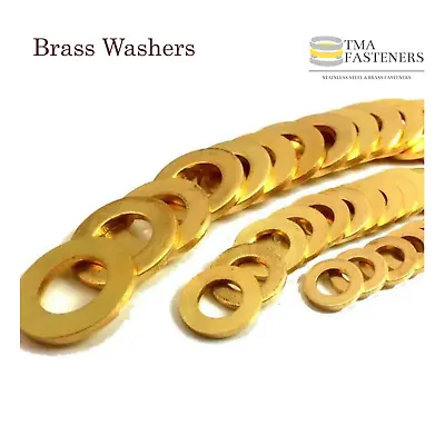 £2.29 • Buy Brass Washers 2.5mm 3mm 4mm 5mm 6mm 8mm 10mm 12mm Excellent Quality Made In UK