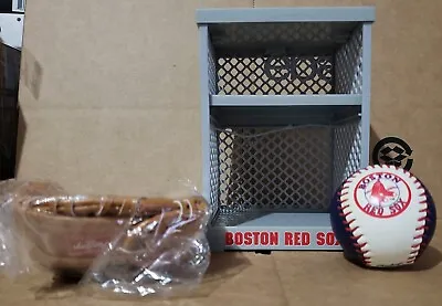 Boston Red Sox Rawlings Mini Glove And Baseball Set With Stand • $11.97