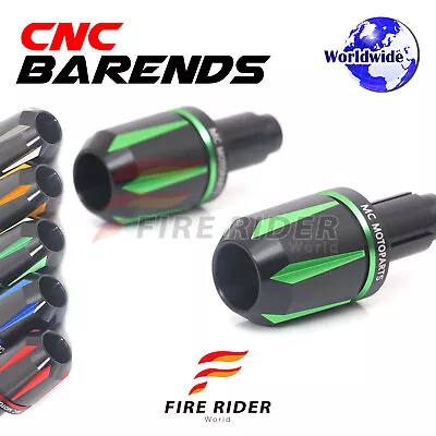 JET6 CNC Green Bar Ends Pair For Kawasaki Z750R 04 05 06 07 08 09 10 11 12 13 • $31.32