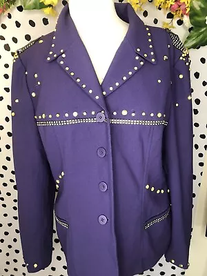 Vintage Purple Gem Prince Blazer M DIY  • $21.30