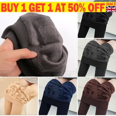£7.99 • Buy Women's Winter Warm Thick Trousers Fleece Lined Thermal Stretchy Leggings Pant^