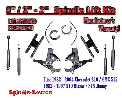 5  / 2-3  Lift Kit Brakes Shocks FOR 1982 -05 Chevy S-10 GMC S-15 Sonoma Blazer • $506.85