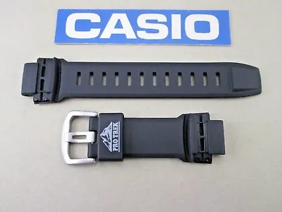 Casio Pro Trek PRW-2000A PRW-5000 PRG-500 PRG-200A Black Resin Rubber Watch Band • $80.36