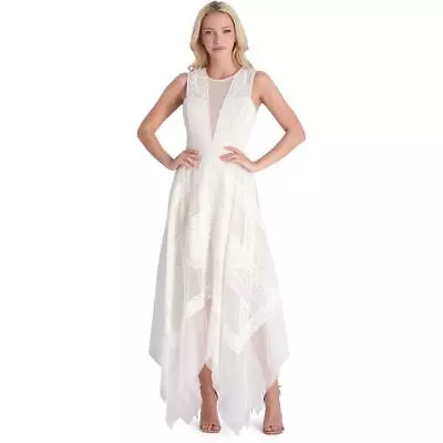 BCBG Max Azria Andi Women’s Asymmetric Sleeveless Lace Handkerchief Dress • $103.99