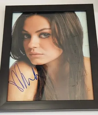 Mila Kunis Hand Signed Auto 8x10 Photo W/Holo COA 9x11 Frame Glued To Glass • $47