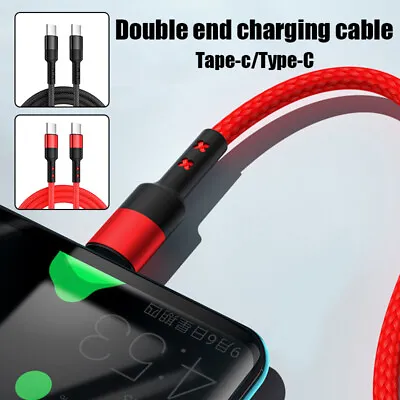 USB C To USB C Fast Charger PD 100W Dual Type C Charging Data Sync USB Cable • $1.46