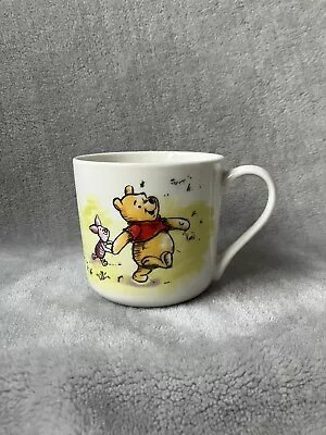 Disney Winnie The Pooh Piglet Eeyore & Tigger Walking Field White China Mug • £8