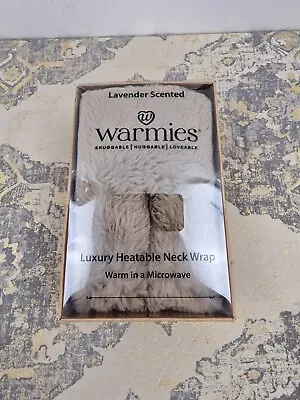 Warmies Luxury Lavender Scent Faux Fur Microwaveable Soothing Neck Wrap - Latte • £13.45