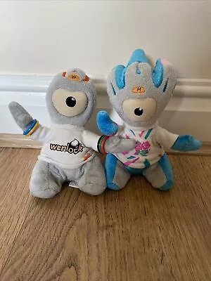 London 2012 Olympic Games Mascots Wenlock & Mandeville OFFICIAL MERCHANDISE • £10
