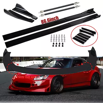 For Honda S2000 Front Bumper Spoiler Body Kit+Side Skirt+Rear LipS Black T • $79.99