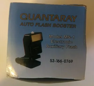 Quantaray MS-1 Auto Flash Booster With Stand And Strap BRAND NEW IN BOX • $9.98