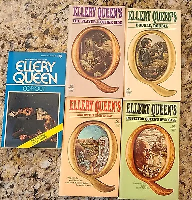 Lot Of 5 Vintage 1970’s Ellery Queen Novels • $10