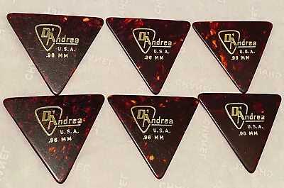 Vintage Guitar Picks 1970’s D’Andrea USA Triangles .96 Gauge-Lot Of 6 Unused-NOS • $14.99