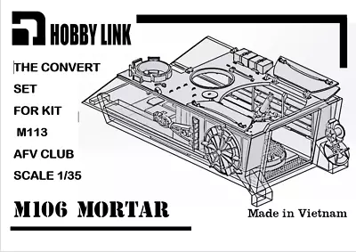 1/35 HOBBY LINK US M106 Mortar Carrier Conversion/ Interior • $72