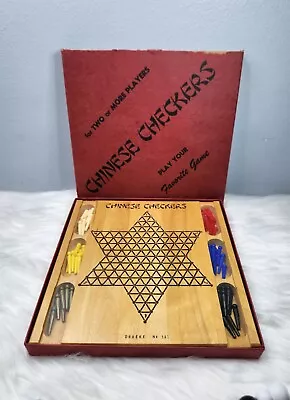 Vintage Wooden Chinese Checkers Set Drueke No. 563 • $9