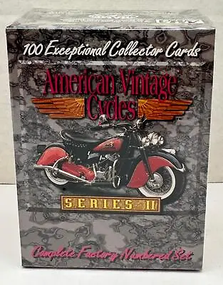 1993 American Vintage Cycles Series II 2 Motorcycle Trading Card Factory Set • $13.60