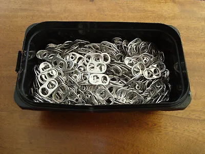 500 Silver Can Ring Pulls Round Top For Arts Crafts Hobbies Etc. #8 • £6.99