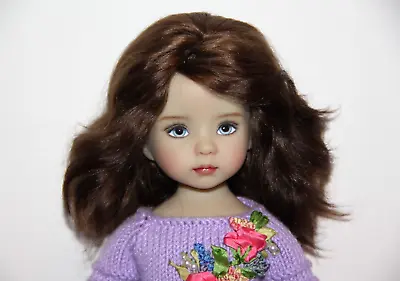 WIG For Effner Little Darlings 13  Dolls-Premium Brown Hand-made Artisan Wig 7-8 • $65