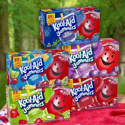 £7.99 • Buy Kool Aid Jammers Flavored Drink Pouches (6oz) 177ml Pack Of 10 - Various