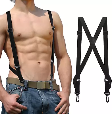 Hidden Suspenders For Men X Back Adjustable Under The Shirt Suspenders Invisible • $18.65