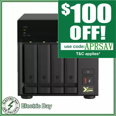 Qnap TS-473A-8G 4 Bay Diskless NAS • $1249