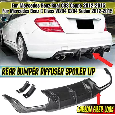 Rear Bumper Diffuser Lip Paint For Mercedes Benz W204 C204 C63 Style 2012-2015 • $149.99