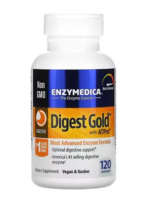 Enzymedica Digest Gold With ATPro 120 Capsules Optimal Digestive Support 3/2025 • $39.99