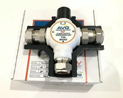 AVG TVA25HF 25mm 1  High Flow Tempering Mixing Valve + Insulation Exp Post • $439