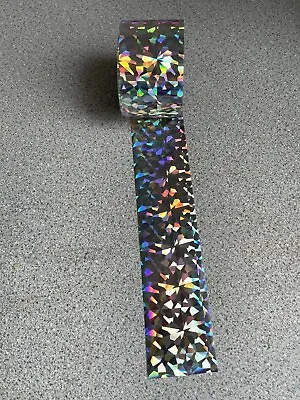 Holographic Nail Foil Transfer Silver Broken Glass Effect • £1.90