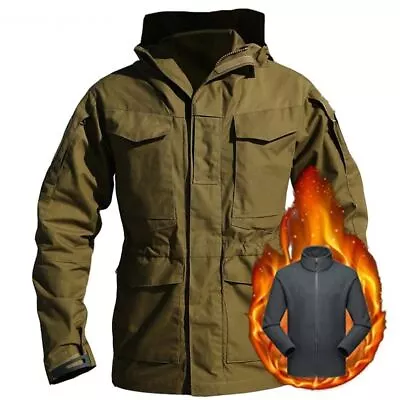 Mens Military M65 US RU Jackets Winter Fleece Warm Waterproof Windproof Jacket A • $230.21