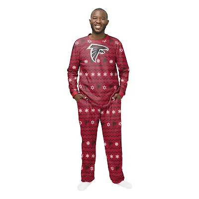 FOCO Men's NFL Atlanta Falcons Primary Team Logo Ugly Pajama Set • $59.95