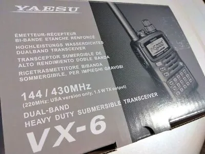 Yaesu VX-6 144/430MHz Dual Band Amateur Handy Transceiver Free Shipping • $236.95