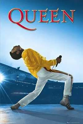 Queen - Music Poster / Print (Freddie Mercury - Live At Wembley 1986) • $12.99