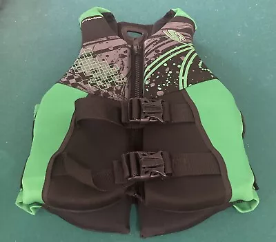 Stearns Adult Life Jacket Vest Size XXS Color Green & Black Excellent Condition! • $29.99