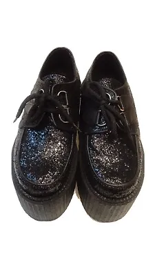 £60 • Buy Lazy Oaf X Underground Triple Sole Glitter Creepers Sold Out Size 4