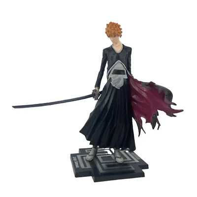 Japanese Anime Bleach Kurosaki Ichigo Bankai Zangetsu PVC Statue Action Figure • $19.99