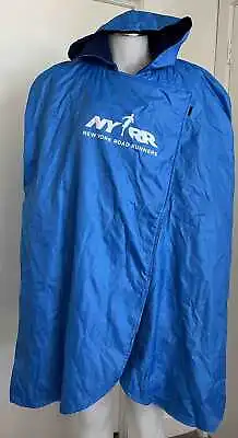 2015 New York City Marathon Volunteer Jacket Hooded Cape Wrap Fleece Lined • $69.95