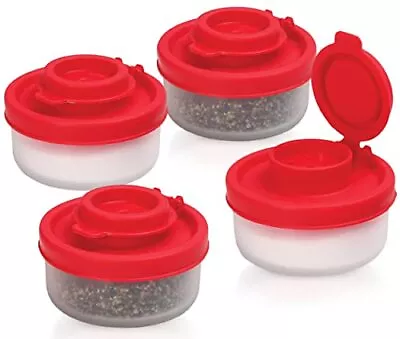 Salt And Pepper Shakers Moisture Proof Set Of 4 Small Mini Salt Shaker To Go Cam • $15.37