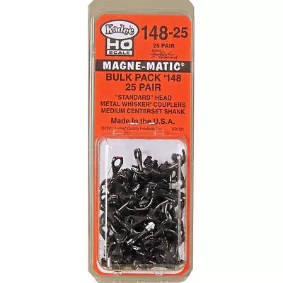 Kadee #148-25 Bulk Pack -25 Pair #148 Whisker Metal CouplersHO Scale (old #14) • $52.99