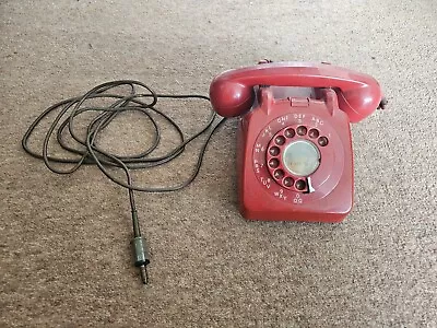 Vintage 706L RED Rotary Dial 1970s Telephone (UNTESTED) • £3.20