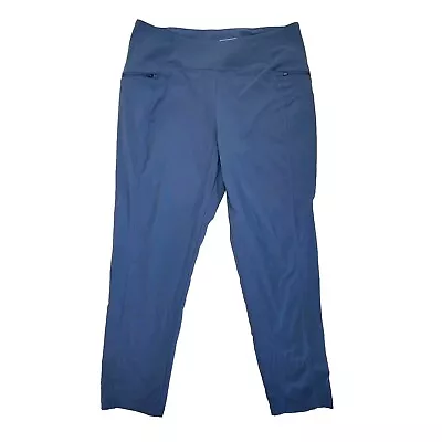 Mountain Hardware Nylon Stretch Climbing Pants Womens L Gray Pull-on Zip Pockets • $46.50