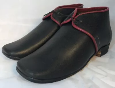 1856  Arabia  Red Trimmed Single Tie Shoe Size 11 • $204