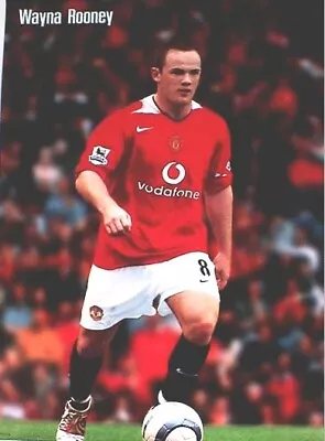 WAYNE ROONEY  BEHIND THE BALL  POSTER - Manchester United FC Soccer / Football • $18.18
