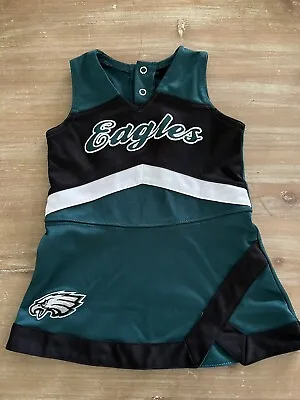 $15 • Buy NFL Toddler Infant Girls Eagles Cheerleader Dress Outfit 12m